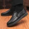 Zapatos Casuales Nuevos para Hombre Primavera y Otoño Zapatos de Trabajo de Cuero para Hombres de Mediana Edad y Mayores Negocios Casuales Zapatos de Comercio Exterior Transfronterizo Venta al por Mayor
