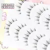 Menglu W-12 tallo transparente toda la sección cola del ojo tira larga atmósfera de dibujos animados clara versión natural pestañas postizas femeninas