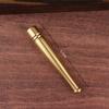 Pipa de Latón Solapa Corta para Cigarrillo Portátil Cazoleta de Cobre para Cigarrillo a la Antigua con Núcleo de Filtro Pipa de Latón Multifuncional de Doble Propósito para Cigarrillo Seco