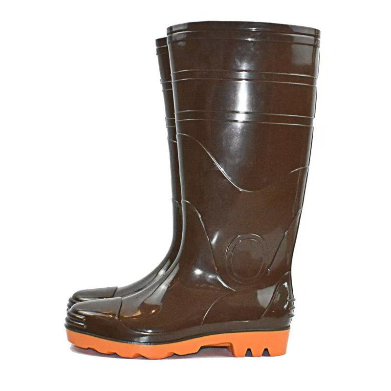 钢头劳保雨靴防砸耐磨水鞋男防滑胶鞋高筒水靴煤矿工地井下雨鞋