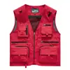 Chaleco multibolsillos para hombre, compra grupal, ropa de trabajo para actividades al aire libre en equipo transfronterizas, chaleco casual para pesca al aire libre, chaleco para trabajadores de saneamiento