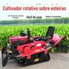 Esteira tipo rotativo perfilhador micro-Tiller montando terra arável máquina de drenagem agrícola multifuncional esteira micro-Tiller