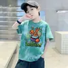 Ropa Nueva de Verano para Niños, Camisetas Finas de Algodón, Mangas Cortas, Moda Infantil, Mangas Medias, Tops Coreanos para Bebés Niños