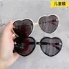 Novos Óculos de Sol Infantis Cartoon Abelhinha com Glitter Anti-UV Tendência Cor Doce Gradiente Coração Óculos de Sol