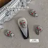 Joia de Liga para Nail Art Transfronteiriça Estilo Punk Escuro Retrô Corvo Coração Cruz Caveira de Halloween Decoração