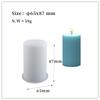 Molde de Resina de Cristal DIY Cilindro Listrado Retangular Bolinhas Redondo Vela Silicone Atacado Molde de Sobremesa