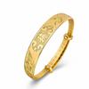 Versão coreana da pulseira Dragão e Fênix banhada a ouro pulseira de latão banhada a ouro pulseira da sorte nacional Dragão e Fênix para casamento atacado