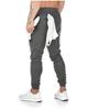 Fitness muscular irmãos Primavera e Outono nova calça de algodão para esporte, lazer, exercício masculino calças de comércio exterior Placa leve sem logotipo