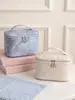 Amazon Personalizado Nova Bolsa de Maquiagem Estilo Nórdico Prata Quente Bolsa de Mão de Viagem Necessaire Bolsa de Armazenamento de Cosméticos em Couro PU