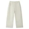 Calça Jeans Feminina de Algodão Tencel Wide Leg, Novo Estilo Primavera, Petite Caimento Solto, Calça Reta Emagrecedora