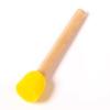 Venta al por mayor de fábrica mango de madera redondo hongo esponja pincel para pintar Niños diy pintura esponja sello pincel arte graffiti