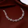 Pulsera con Hebilla Dividida de Cadena de Circonita Nariz de Cerdo, Pulsera de Tendencia de Moda Personalizada, Lujo Ligero, Sensación de Alta Gama, Joyería Versátil