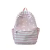 Mochila feminina transfronteiriça 2026 estilo coreano, design de bolinhas, fofa, adequada para alunos do ensino fundamental e médio