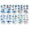 Calcomanías de Tatuaje para Niños Sirena Tatuaje de Coche Transfronterizo Lindo Mini Dibujo Animado Impermeable Set de Calcomanías de Tatuaje Temporal