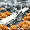 Máquina vertical comercial totalmente automática para manteca vegetal, esparcimiento automático de polvo, laminado automático de masa, máquina de manteca vegetal, máquina grande para repostería, suministro directo