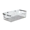 Perchero de baño rectangular de una sola capa con malla de aluminio y sin perforaciones