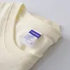 Camiseta de Manga Corta de Algodón Puro de Peso Pesado para Hombre, Corte Holgado, Color Sólido, Estilo Retro Americano Simple, Moderna, Versátil, 100% Algodón, Mayoreo