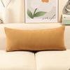 Cojín de respaldo de chenilla color crema nórdico almohada de sofá cojín para sala de estar funda de almohada cojín lumbar rectangular gran abrazo
