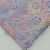 Tecido Bordado com Bordado de Renda Mancha Multicor Vestido Hanfu Bordado a Laser Tecido Bordado