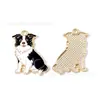 Acessórios fofos de cachorrinho transfronteiriços mais vendidos Pingente de colar de liga DIY Corrente de celular Chaveiro Ornamento artesanal