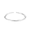 Pulseira Ajustável Anel de Möbius Estilo Novo Europeu e Americano, Design de Nicho Ins, Pulseira Anel Liso de Luxo Leve