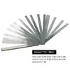 Calibrador de espesores de 75-300 mm, calibrador de espesores combinado, calibrador de holguras combinado, 0.01-1 mm, métrico, pulgadas, clip, lámina de latón