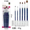 Conjunto de 6 Pincéis de Nylon e Lã Transfronteiriço Caneta Artística Goulish Pincel para Guache Aquarela Pincel de Pintura Pincel Pincel a Óleo