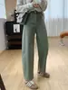 La primavera no es demasiado tarde, nuevos jeans de mujer de principios de otoño, pantalones holgados de cintura alta tipo linterna, pantalones cortos petite de cuatro vías elásticas tipo guadaña