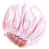 Amazon Más Vendido Transfronterizo Bufanda para la Cabeza de Ala Ancha para Mujer Cuidado del Cabello Postparto Gorro Redondo de Satén de Doble Capa Extra Grande para Dormir