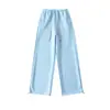 Calça Reta Fina Estilo Preguiçoso, Calça Comprida, Novo Estilo Primavera, Caimento Solto, Emagrecedora, Cintura Elástica, Cordão, Calça de Moletom Esportiva Casual