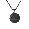 Nuevo Colgante Vikingo de Acero de Titanio Doble Cara Retro Nórdico para Hombre Collar de Moda Personalizado de Alta Gama Joyería al por Mayor