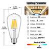 Bombilla de Bajo Voltaje ST58 DC12V24V DC AC Bombilla de Filamento LED 6W Fuente de Luz Retro Edison Transfronterizo