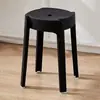 Silla taburete de plástico, silla de restaurante con respaldo, mesa de comedor, silla de comedor de restaurante, simple y cómoda, engrosada, silla moldeada de una sola pieza para uso doméstico