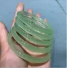 Atacado de fábrica espécie de gelo calcedônia verde-fruta pulseira redonda fina jingle pulseira de beleza 6mm jade fornecimento ao vivo