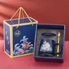 Set de Regalo Empresarial, Taza de Café, Taza, Recuerdo, Pequeño Regalo Práctico, Taza Térmica Constante, Taza de Carpa Koi