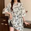 [Acabado Original] Ropa para Mujer de Talla Grande para Gorditas mm 2024 Estilo Verano Look Adelgazante Camiseta de Manga Corta Camisa Pequeña Europea