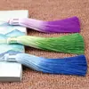 Borla de Gradiente Teñido Espacial de Poliéster 12cm Nudo Chino Marcador de Libros Disfraz Colgante Hanfu Estilo Antiguo Borla Pequeña