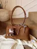 Bolso de Hombro Individual Retro de Gamuza Estilo Coreano de Invierno, Bolso Elegante para Viajes Diarios para Mujer, Bolso de Mano Tote Nuevo Modelo 2025