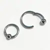 Joyería Nueva para Piercing de Comercio Exterior Anillo de Acero Inoxidable 316L Clip para Hélice de la Oreja Bola Anillo Multifuncional Anillo Abierto