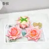 15cm Quadrado Cabeça de Flor Rosa Flor de Seda Flor Artificial Decoração de Casamento Flor Rosa Exquisita Decoração de Casa DIY Tecido de Seda Item Mais Vendido