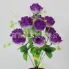 Fornecimento de buquê de rosas artificiais 12 sacos de flores artificiais rosa coração plástico botão flor artificial arranjo de flores fábrica atacado