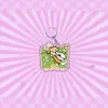 Nuevo Llavero Acrílico de Cachorro con Dibujo Lineal para Primavera, Lindo Accesorio Colgante para Mochila, Regalo para Amigos y Mejores Amigos