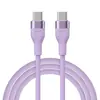Cable de datos de silicona USB tipo C transfronterizo, carga rápida, compatible con carga rápida Apple, cable de carga rápida para teléfono móvil engrosado