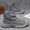Tendência, casual, moderno, versátil, novos sapatos masculinos, botas Martin de cano médio esportivas leves masculinas outono 2026