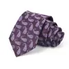 Gravata Masculina para Negócios, Banquete, Uso Casual, Gravata de Luxo, Estampa Jacquard de Seda Poliéster, Logo Bordado, Atacado Personalizado