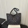 Bolsa Tote de Hombro Único y de Mano de Moda Tendencia Otoño 2026 Estilo Nuevo con Estampado de Estrellas, Casual Simple, Gran Capacidad