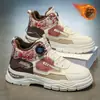 Sapatos Masculinos 2025 Inverno Impermeáveis Resistentes ao Desgaste Antiderrapantes Sola Grossa Casuais Acolchoados Veludo Sapatos de Trabalho Botas com Botão Giratório