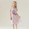 Pijama de Verano Fino de Modal Hielo para Niña Camisón para Niña Ropa para el Hogar para Niños Grandes Pijama para Mujer para Padres e Hijos