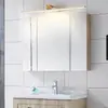 Gabinete de espejo de baño minimalista LED sin taladro luz de espejo frontal, alto valor estético, especializado para gabinetes de baño, para uso de maquillaje y lavado