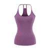 Camisola Íntima Sexy Delgada para Mujer Petite Picante con Copas, Nuevo Top de Verano de Color Sólido Estilizador de Cintura de Tirantes Estrechos